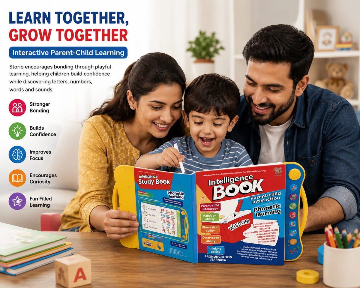 Intelligent Talking Book for Children, English Letters & Words Learning Book, Fun Educational Toys. Activities with Numbers, Shapes Learning Book for Toddlers